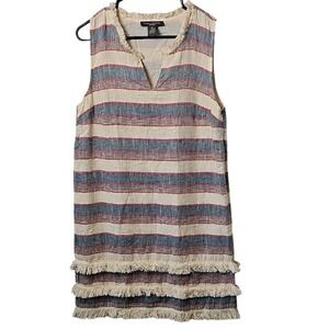 Anthropologie, Chelsea & Theodore, holding horses, blue, white Sheath dress  10